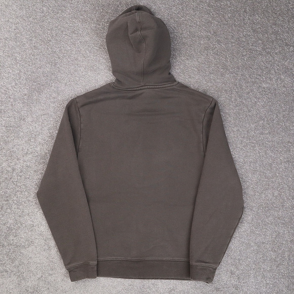 GAP Spellout Logo Pockets Large Gray Long Sleeve Pullover Hoodie - Picture 2 of 11